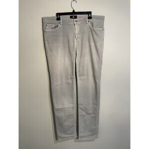 7 For All Mankind Jeans Men's 40x34 Slimmy Luxe Performance Gray Straight Fit